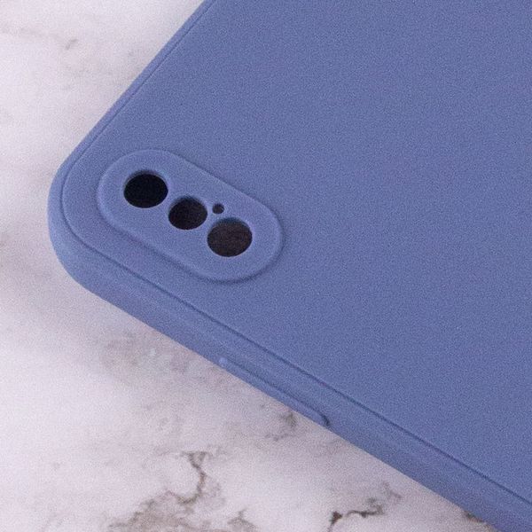 Силіконовий чохол Candy Full Camera для Apple iPhone XS Max (6.5") Блакитний / Mist blue 206017 фото