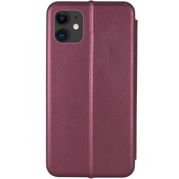 Шкіряний чохол-книжка Classy для Apple iPhone 13 (6.1") Бордовий 381675 фото