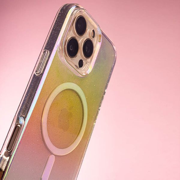 Чохол TPU Galaxy Sparkle (MagFit) для Apple iPhone 16 Pro (6.3") Chroma+Glitter 353721 фото