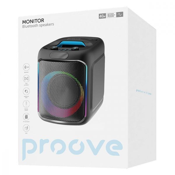 Портативна Акустика Proove Monitor 40W (PSMN40000001) Black 338859 фото