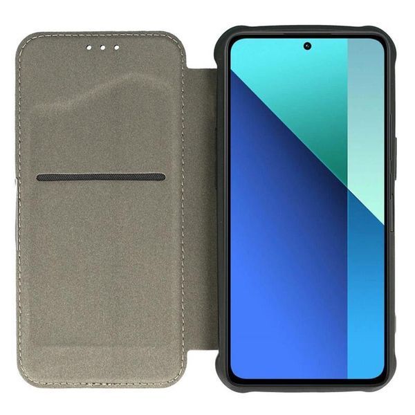 Шкіряний чохол книжка GETMAN Razor (PU) для Xiaomi Redmi Note 13 Pro 4G / Poco M6 Pro 4G Red 346373 фото
