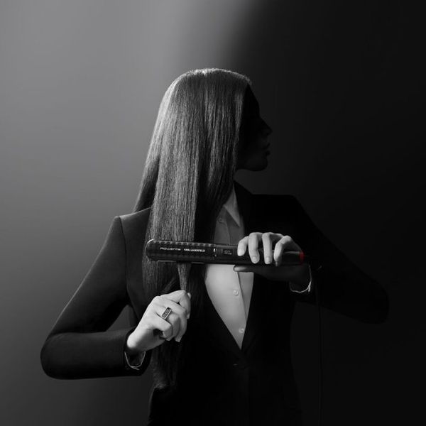 Випрямляч Rowenta x Karl Lagerfeld K/Pro Stylist Straightener, темп.режимів-8, 140-210С, дисплей, іонізація, кераміка, чорний (SF466LF0) 372661 фото