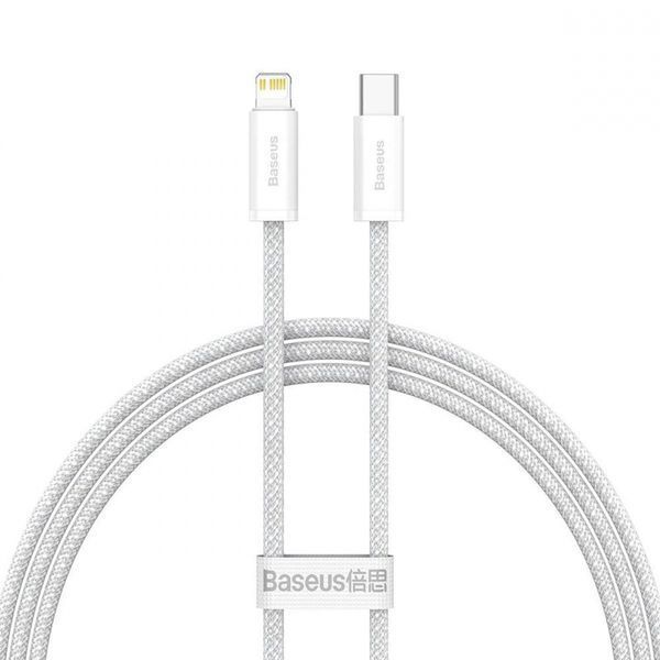 Кабель Baseus Dynamic Series Fast Charging Data USB кабель Type-C To IP 20 W 1M (CALD000002) White 252263 фото