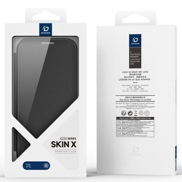 Чохол-книжка Dux Ducis Skin X Pro with MagSafe для Apple iPhone 17 (6.3") Black 393990 фото