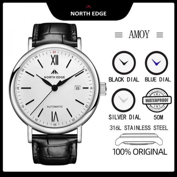 Механічний Годинник NORTH EDGE AMOY black 331754 фото