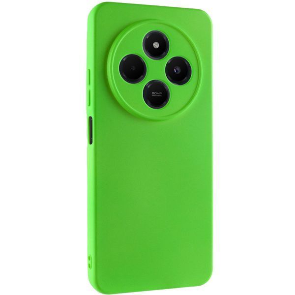 Чохол TPU GETMAN Liquid Silk Full Camera для Xiaomi Redmi 14C / Poco C75 Салатовий / Neon Green 323929 фото