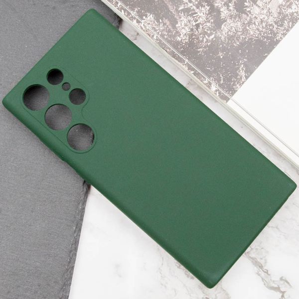 Чохол Silicone Cover Lakshmi Full Camera (AAA) для Samsung Galaxy S24 Ultra Зелений / Cyprus Green 286928 фото