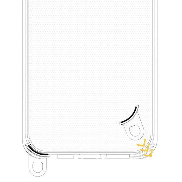 Чохол TPU Transparent with Straps для Apple iPhone 13 Pro Max (6.7") Light Pink 312904 фото