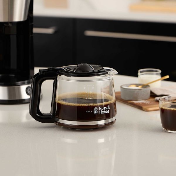 Кавоварка Russell Hobbs&nbsp;Heaton, 1.25л, мелена, чорно-срібний (27400-56) 372787 фото