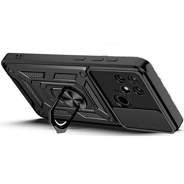 Чохол Ummi Camshield Serge Ring для Xiaomi Redmi 10C Чорний 390745 фото