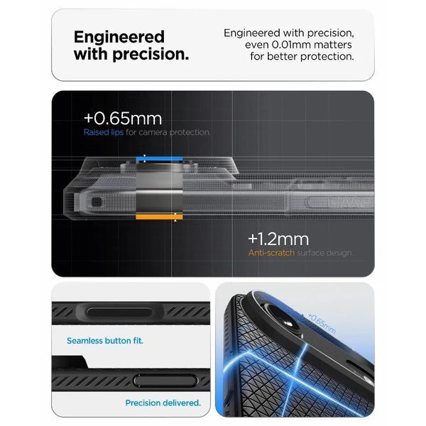 Чохол Spigen для iPhone 17 Air, Liquid Air, Matte Black (ACS10302) 395527 фото