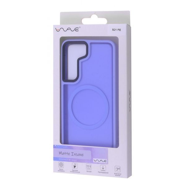 Чохол WAVE Matte Insane Case with Magnetic Ring Samsung Galaxy S21 FE (G990B) light purple 400103 фото