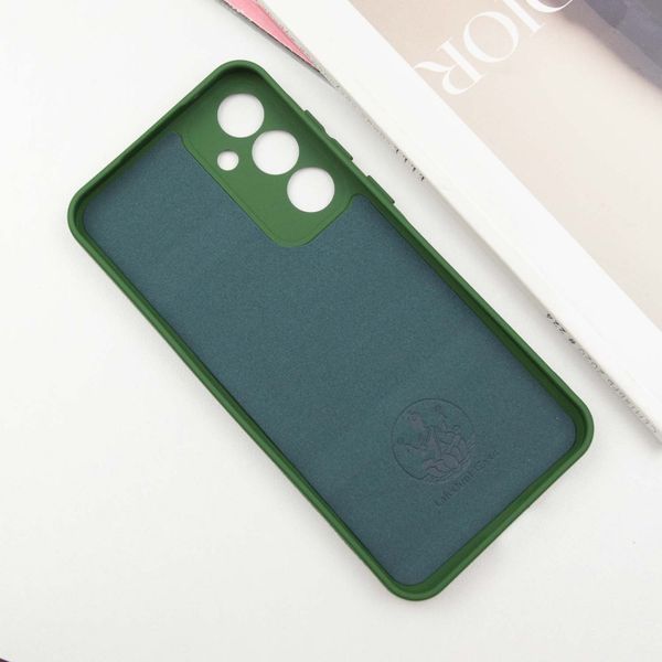 Чохол Silicone Cover Lakshmi Full Camera (A) для Samsung Galaxy S24+ Зелений / Dark green 283935 фото