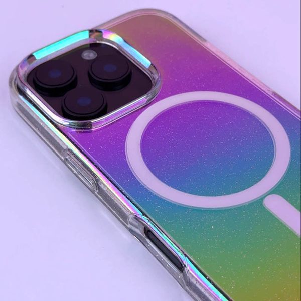 Чохол TPU Galaxy Sparkle (MagFit) для Apple iPhone 16 Pro (6.3") Chroma+Glitter 353721 фото
