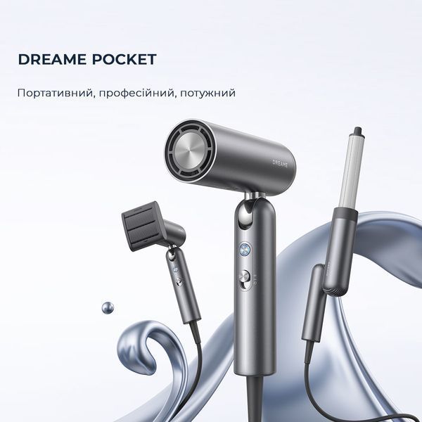 Фен-стайлер Dreame Pocket Grey AHD51-GR 383238 фото