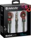 навушники DEFENDER Basic-619 black/red 306126 фото 3