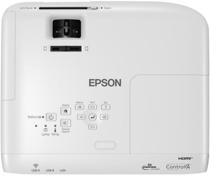 Проєктор Epson EB-W49 WXGA, 3800 lm, 1.3-1.56 (V11H983040) 371500 фото
