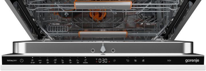 Посудомийна машина Gorenje вбудовувана, 16компл., A+++, 60см, інвертор,Wi-Fi, AquaStop, сенсорн.упр, 3и кошики, білий (GV673B66) 374593 фото