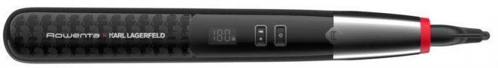 Випрямляч Rowenta x Karl Lagerfeld K/Pro Stylist Straightener, темп.режимів-8, 140-210С, дисплей, іонізація, кераміка, чорний (SF466LF0) 372661 фото