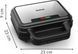 Мультимейкер Tefal UltraCompact 3in1 700Вт, тефлон, 3 пластини, корпус-метал, чорно-сірий (SW383D10) 372112 фото 3
