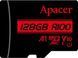 Карта пам'яті Apacer microSDXC UHS-I 128GB R100 V10 A1 + SD adapter (AP128GMCSX10UB-R) 329192 фото 3