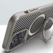 TPU+PC чохол Metal Buttons with MagSafe Carbon Ring для Apple iPhone 15 Pro Max (6.7") Сірий 321368 фото 3