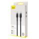 Кабель Baseus Cafule Type-C to Type-C PD2.0 (20V 3A) 1m (CATKLF-GG1) Grey\Black 166343 фото 3