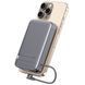 Зовнішній MagSafe Акумулятор Proove 10000mAh 35W OverPower Qi2 (PBOP35012105) Grey 359561 фото 4
