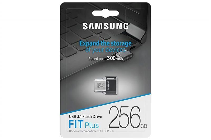 Накопичувач Samsung 256GB USB 3.1 Type-C Fit Plus Чорний (MUF-256AB/APC) 380193 фото