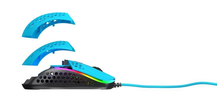 Миша Xtrfy M42, USB-A, RGB, Miami Blue (XG-M42-RGB-BLUE) 372480 фото