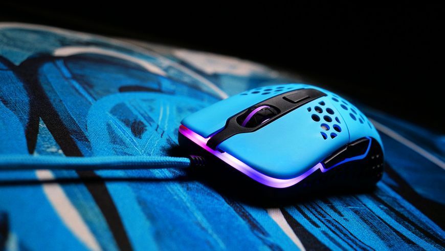 Миша Xtrfy M42, USB-A, RGB, Miami Blue (XG-M42-RGB-BLUE) 372480 фото