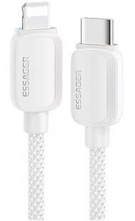 Кабель ESSAGER Breeze USB Cable USB-C To Ligthning 2M 20W (EXCTL-WLA02-P) White 317289 фото