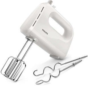 Міксер Philips ручний Daily Collection 300Вт, насадки-2, турборежим, білий (HR3705/00) 367379 фото