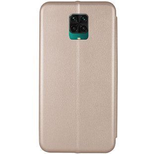 Кожаный чехол (книжка) Classy для Xiaomi Redmi Note 9s / Note 9 Pro / Note 9 Pro Max Золотой 198979 фото