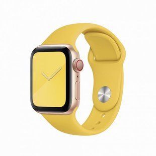 Ремінець DM Band Silicone для Apple Watch 42mm/44mm Yellow 251246 фото