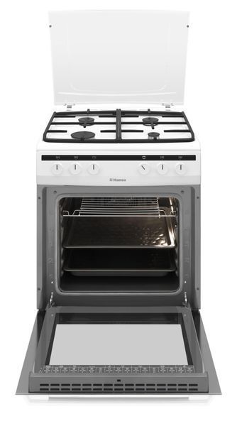Плита комбінована Hansa, 60х60см, 62л, чавун, газ контр., білий 390884 фото