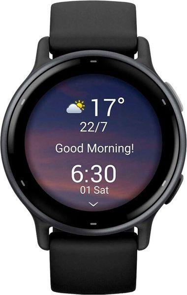 Смарт-годинник Garmin VivoActive 5 Slate Aluminum Bezel with Black Case and Silicone Band (010-02862-10) 286428 фото
