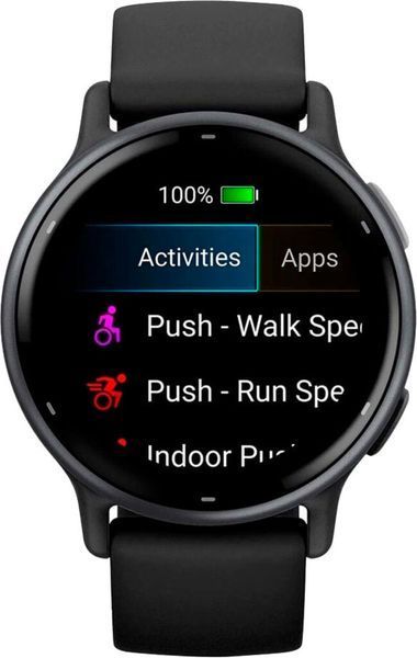 Смарт-годинник Garmin VivoActive 5 Slate Aluminum Bezel with Black Case and Silicone Band (010-02862-10) 286428 фото