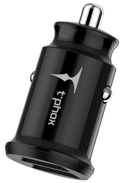 авто зарядка T-PHOX Charger Set 2.4A Dual+MicroUSB cable 1.2m (Чорний) 306567 фото
