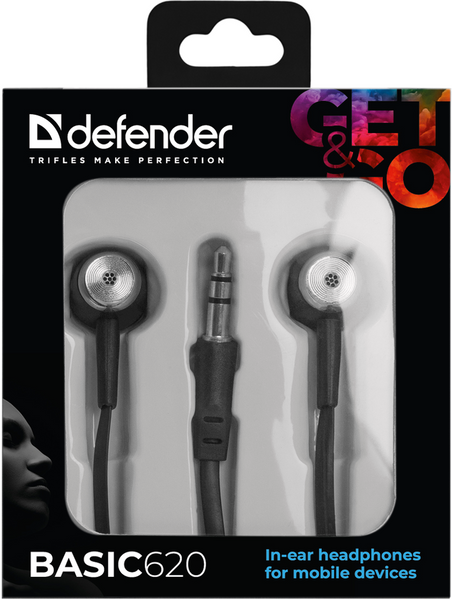 навушники DEFENDER Basic-620 black 306127 фото