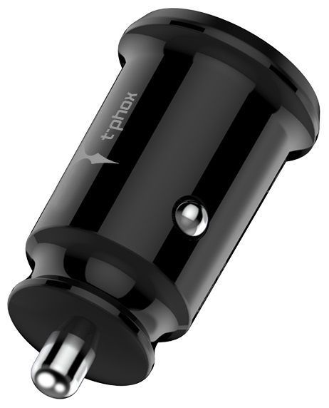 авто зарядка T-PHOX Charger Set 2.4A Dual+MicroUSB cable 1.2m (Чорний) 306567 фото