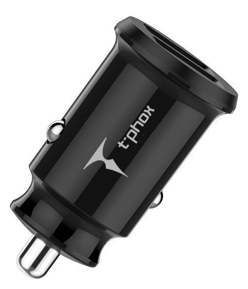 авто зарядка T-PHOX Charger Set 2.4A Dual+MicroUSB cable 1.2m (Чорний) 306567 фото