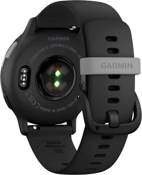 Смарт-годинник Garmin VivoActive 5 Slate Aluminum Bezel with Black Case and Silicone Band (010-02862-10) 286428 фото