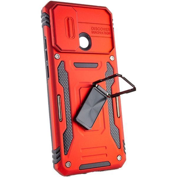 Ударостійкий чохол Camshield Army Ring для Xiaomi Redmi 9C / 10A Червоний / Red 259240 фото