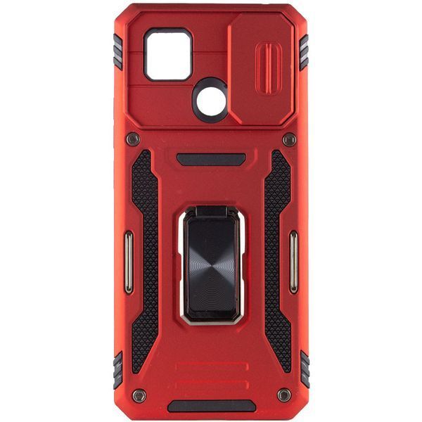 Ударостійкий чохол Camshield Army Ring для Xiaomi Redmi 9C / 10A Червоний / Red 259240 фото