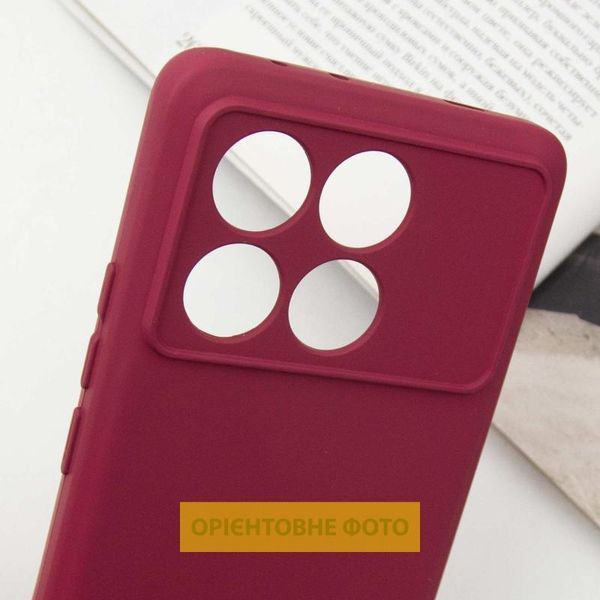 Чохол TPU GETMAN Liquid Silk Full Camera для Xiaomi Poco X6 / Note 13 Pro 5G Бордовий / Marsala 397750 фото