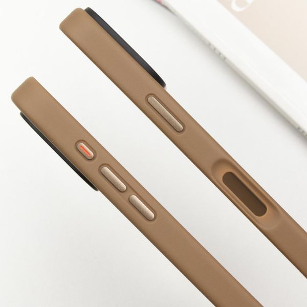 TPU+PC чохол Metal Buttons для Apple iPhone 16 Pro Max (6.9") Золотий 318275 фото