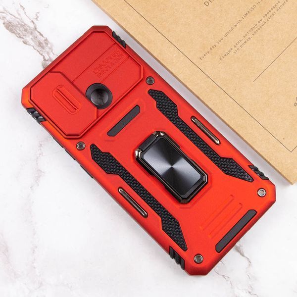 Ударостійкий чохол Camshield Army Ring для Xiaomi Redmi 9C / 10A Червоний / Red 259240 фото