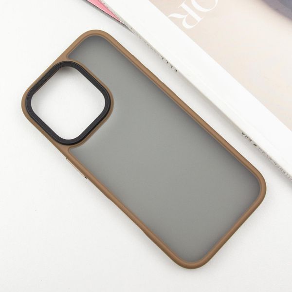 TPU+PC чохол Metal Buttons для Apple iPhone 16 Pro Max (6.9") Золотий 318275 фото