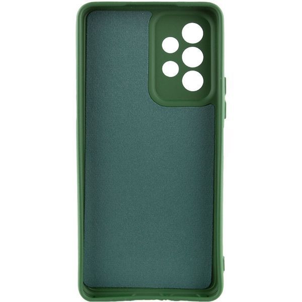 Чохол TPU GETMAN Liquid Silk Full Camera для Samsung Galaxy A23 4G Зелений / Dark green 323860 фото